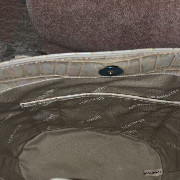 BRAHMIN JENNY SATCHEL TOTE/CROSSBODY IN TIRAMISU MANAVA. NWT - Picture 14 of 15